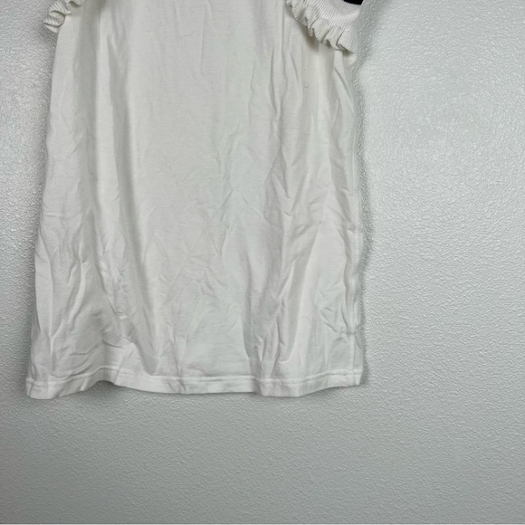 CABI‎ #5199 Topspin Knit Ruffle Top White Sz S - Picture 5 of 8